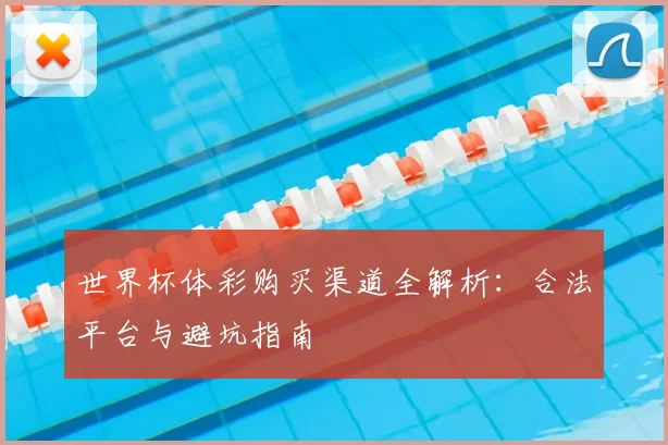 世界杯体彩购买渠道全解析：合法平台与避坑指南