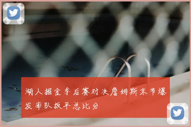 湖人掘金季后赛对决詹姆斯末节爆发率队扳平总比分